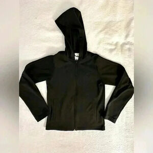 Adidas Women’s Black Hooded Full Zip Track Jacket Size S